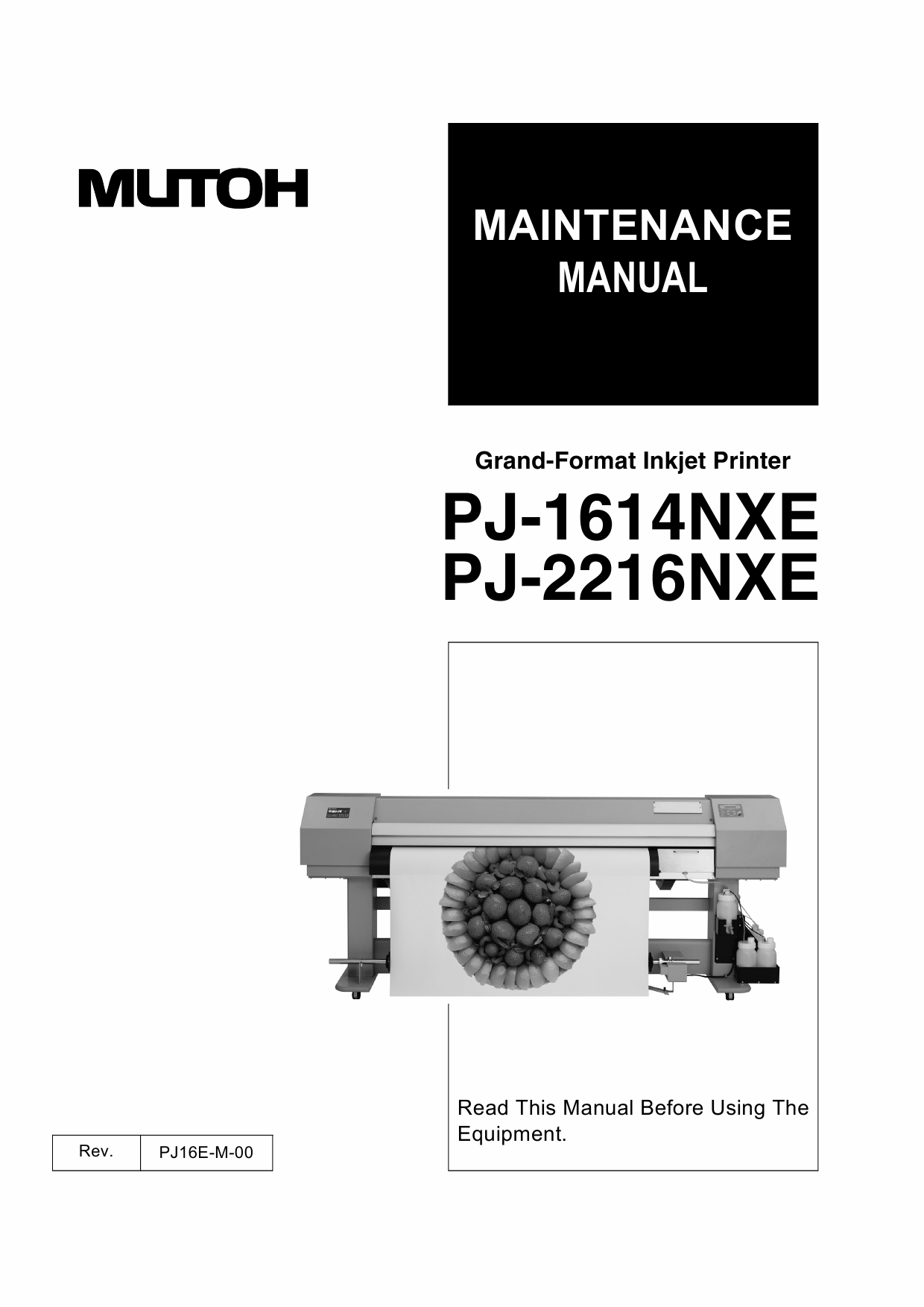 MUTOH PJ 1614 2216 NEX Service Manual-1